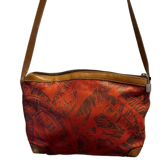 Gucci Vintage Shoulder Bag Crossbody Leather Logo Palm Trees Leafs Rare - Picture 11 of 16